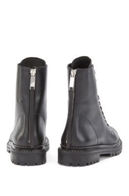 Biker-inspired boots in smooth Italian 