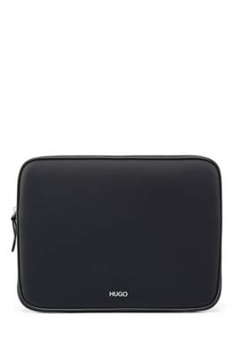 Housse pour ordinateur portable en néoprène, avec finitions en similicuir