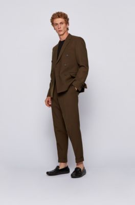 suit with moccasins