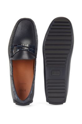 hugo boss driving loafers