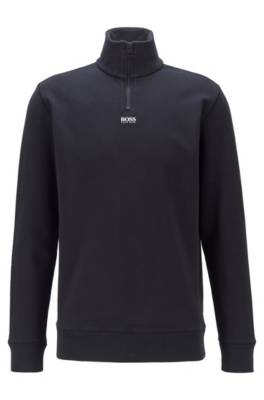 Sweat Relaxed Fit en molleton à encolure zippée