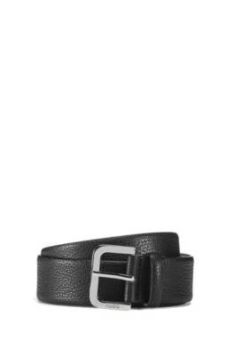 Ceinture en cuir grainé confectionnée en Italie