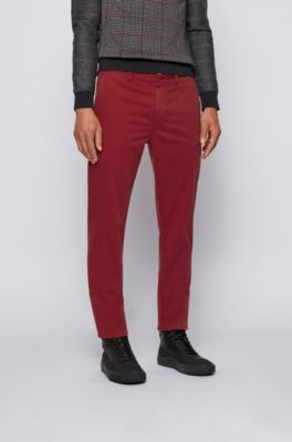 dark red chinos