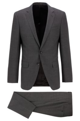hugo boss grey suits