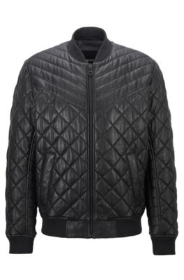 boss athleisure quilted jacket