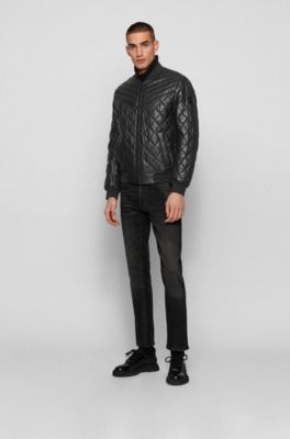 boss athleisure quilted jacket