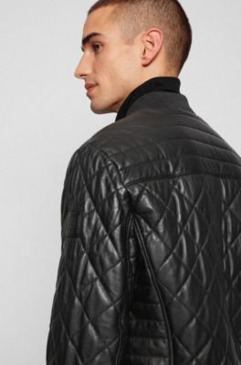 boss athleisure quilted jacket