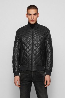 boss casual quilted coat