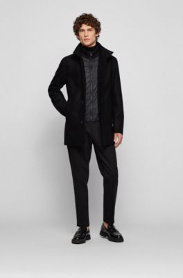 HUGO Malte2141 10218859 01 in Black 1 for Men Black Mens Clothing Coats Parka coats Save 42% 