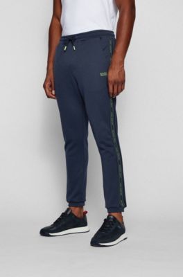 blue jogging pants