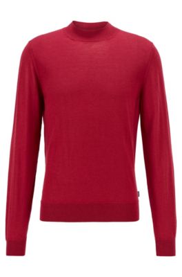 red hugo boss jumper