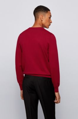 black and red hugo boss jumper