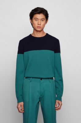 hugo boss green sweater