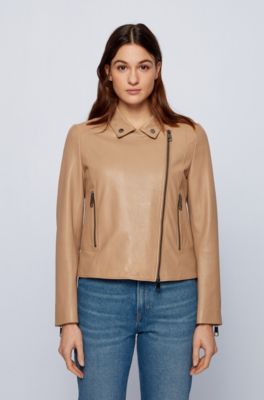 hugo boss leather jacket womens sale