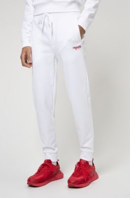 white hugo boss tracksuit