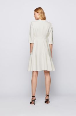 hugo boss white dress