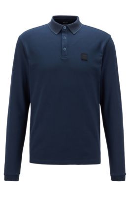 hugo boss long sleeve polo shirt