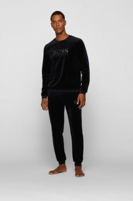 hugo boss velour sweatshirt