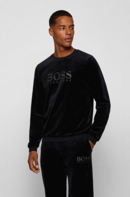 BOSS - Loungewear sweatshirt in cotton 