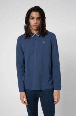 long sleeve hugo boss polo shirt