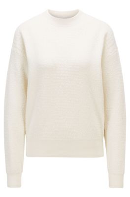 hugo boss jumper white