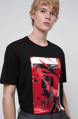 black and red hugo boss t shirt