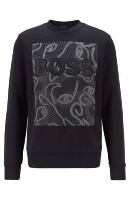 Sweat en molleton avec logo artistique tête de buffle