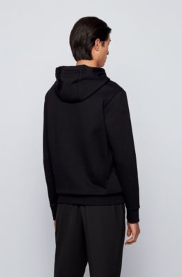 hugo boss hoodie black and gold