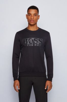 boss hugo boss logo sweatshirt black