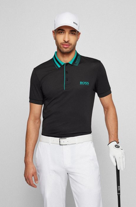 BOSS Mens Paul Batch Slim-fit Polo Shirt in S.Café® Fabric
