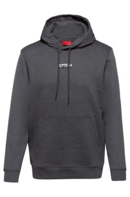 boss hoodie grey