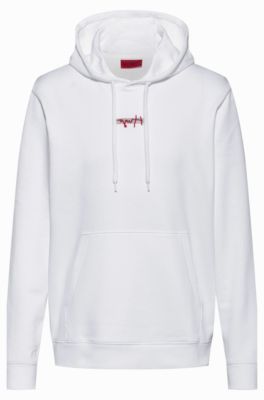 boss hoodie white