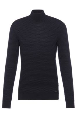 hugo boss turtle neck jumper mens