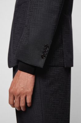 hugo boss suit overcoat