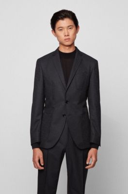 extra slim black suit
