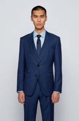 hugo boss medium blue suit
