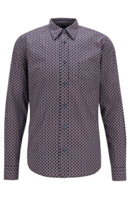 hugo boss poplin shirt