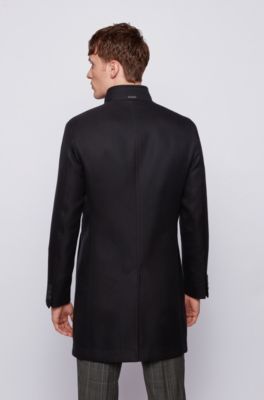 hugo boss overcoat mens