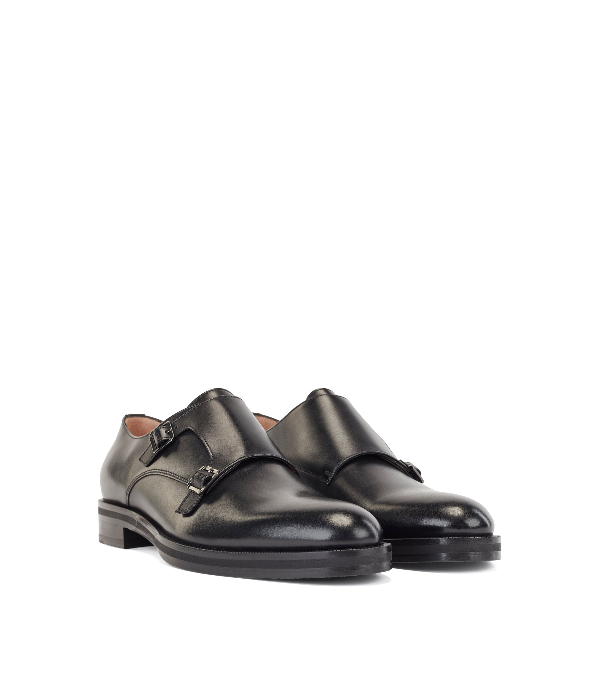 New Mens Dress Suit Italian Faux Leather Double Monkstraps Shoes UK Size 6-11