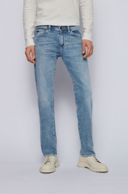 light blue stretch jeans