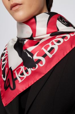 hugo boss silk scarf
