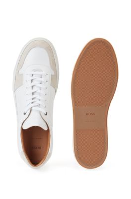hugo boss white trainers sale