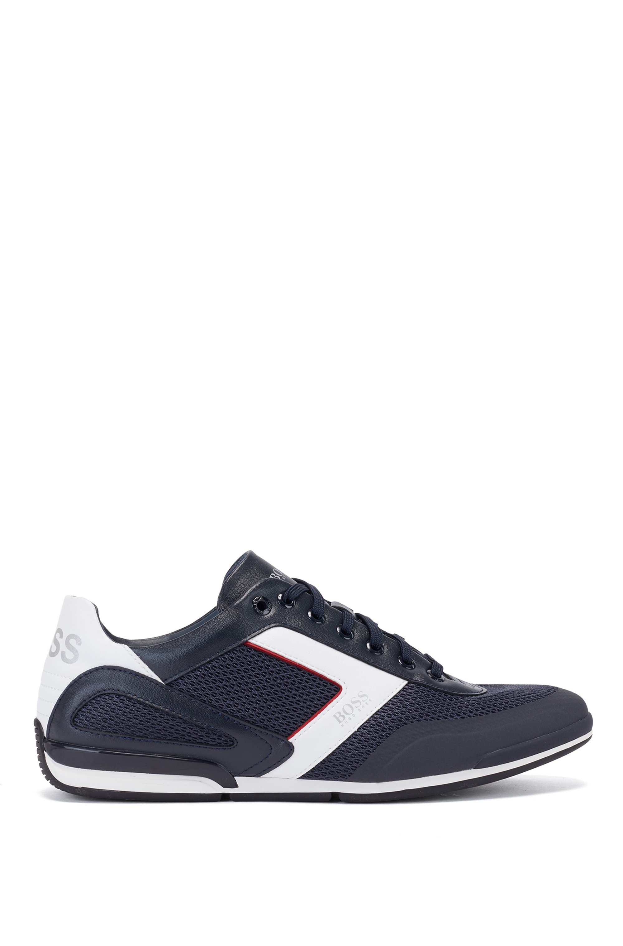 Hybrid trainers with reflective details and backtab logo, Dark Blue