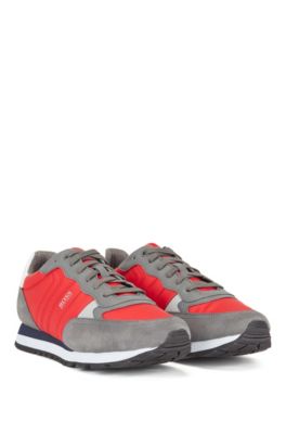 hugo boss red sneakers