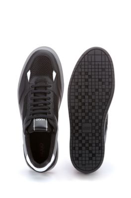 black hugo boss trainers mens