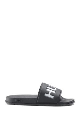 womens pink hugo boss sliders