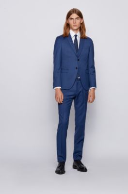 BOSS - Extra-slim-fit three-piece suit 