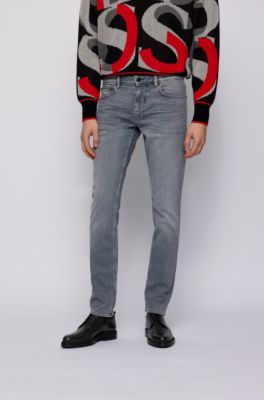 light grey slim fit jeans