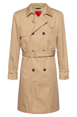 hugo boss trench coat herre