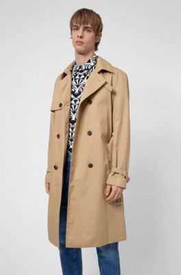 boss men's trench coat